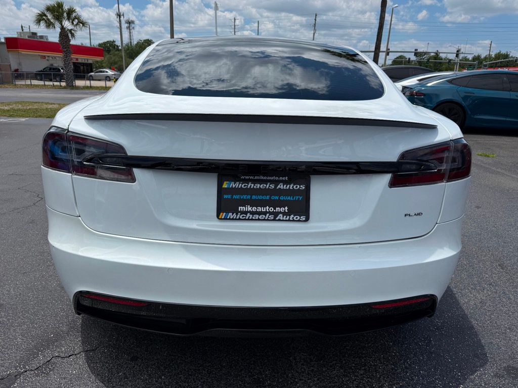 2021 Tesla Model S **MODEL S PLAID**WHITE ON WHITE INTERIOR**21" WHEELS** - 23019869 - 5
