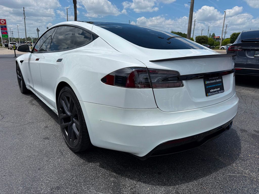 2021 Tesla Model S **MODEL S PLAID**WHITE ON WHITE INTERIOR**21" WHEELS** - 23019869 - 6