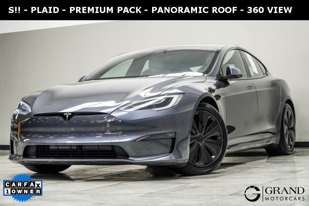 Used 2021 Tesla Model S Plaid with VIN 5YJSA1E63MF442187 for sale in Kennesaw, GA