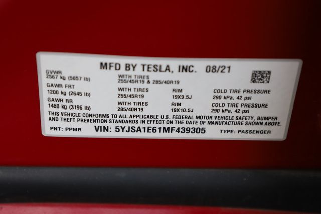 2021 Tesla Model S Plaid AWD - 22939967 - 11