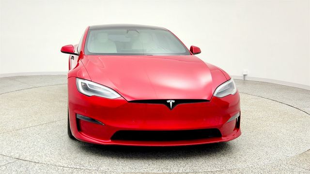 2021 Tesla Model S Plaid AWD w/ Cream Premium Interior - 23008361 - 1
