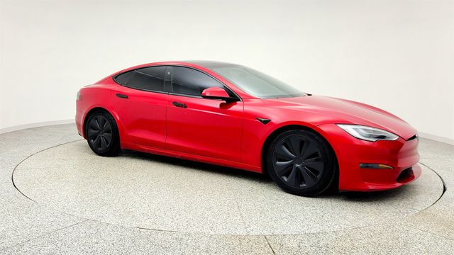 2021 Tesla Model S Plaid AWD w/ Cream Premium Interior - 23008361 - 2