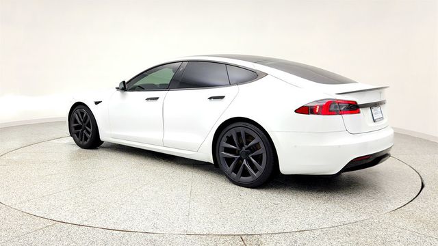 2021 Tesla Model S Plaid AWD with 21'' Arachnid Wheels & White & Black Premium Int. - 22988409 - 6