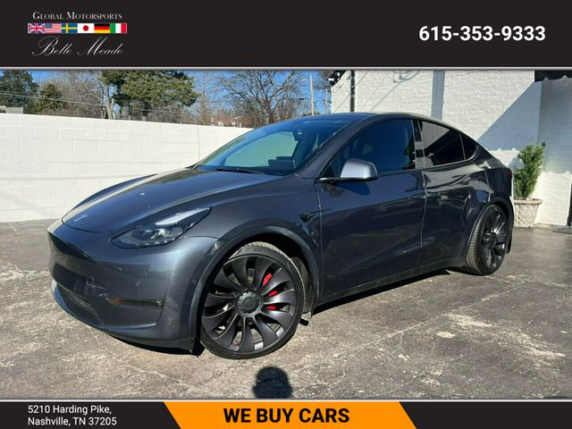 2021 Used Tesla Model Y Local Trade/Performance Pkg/AWD/Heated Leather  Seats at Global Motorsports Belle Meade Serving Nashville, TN, IID 22262854