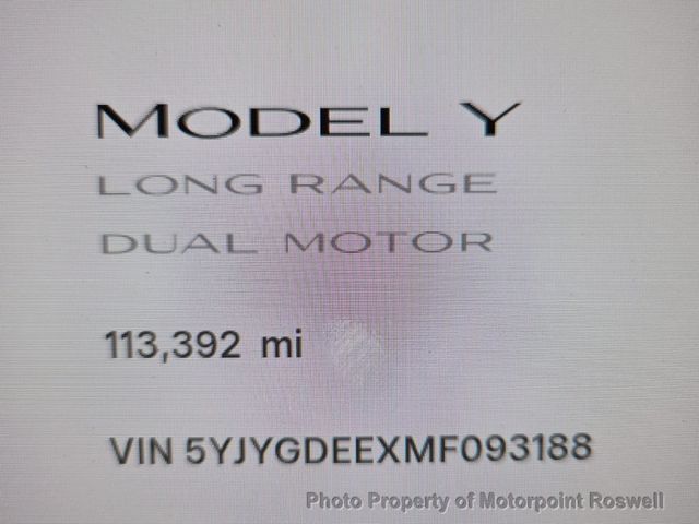 2021 Tesla Model Y Long Range AWD - 22985039 - 3