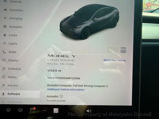 2021 Tesla Model Y Long Range AWD - 23006495 - 20