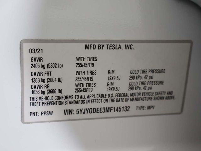2021 Tesla Model Y Long Range AWD - 22962329 - 53