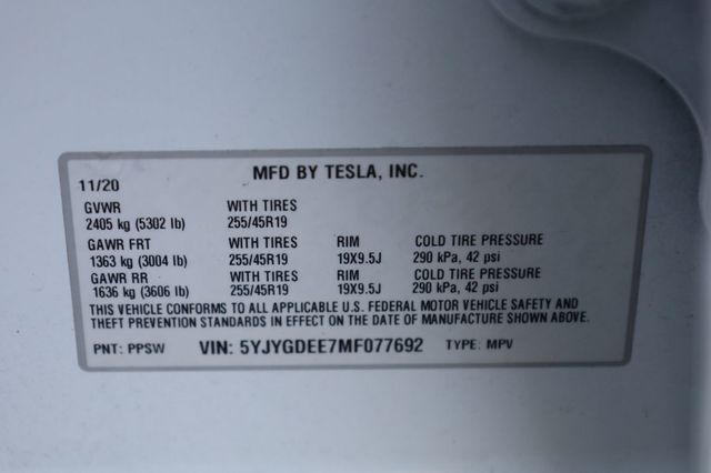 2021 Tesla Model Y Long Range AWD - 22886532 - 10