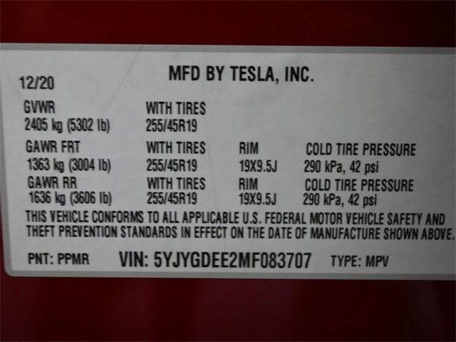 2021 Tesla Model Y Long Range AWD - 22976325 - 6
