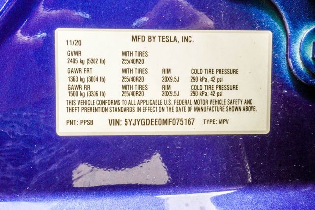 2021 Tesla Model Y Long Range AWD - 23015452 - 36