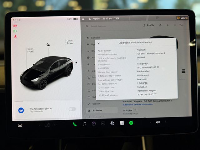 2021 Tesla Model Y Long Range AWD - 23067038 - 22