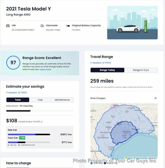 2021 Tesla Model Y Long Range AWD - 22921655 - 25