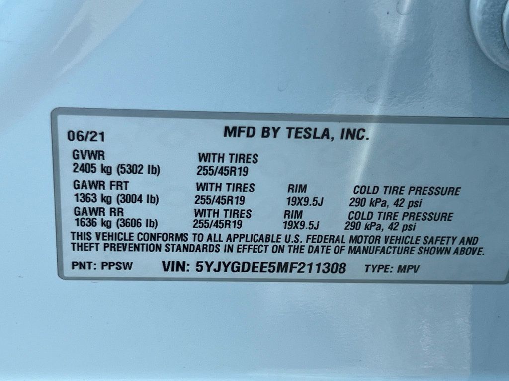 2021 Tesla Model Y Long Range AWD - 22545319 - 36