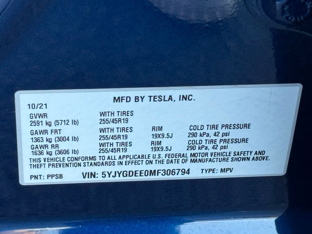 2021 Tesla Model Y Long Range AWD - 22683098 - 36