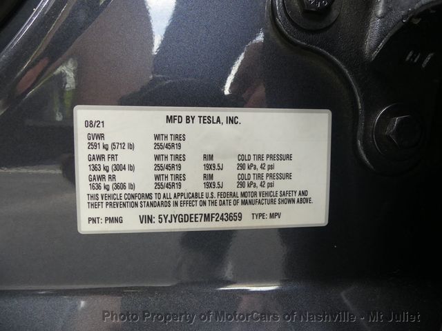 2021 Tesla Model Y Long Range AWD - 23014353 - 43