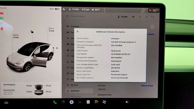 2021 Tesla Model Y Long Range AWD w/ 7 Seat White & Black Premium Interior - 23003593 - 14