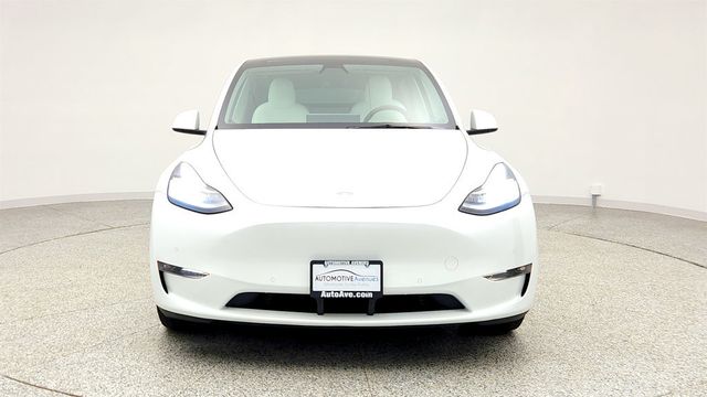 2021 Tesla Model Y Long Range AWD w/ 7 Seat White & Black Premium Interior - 23003593 - 1