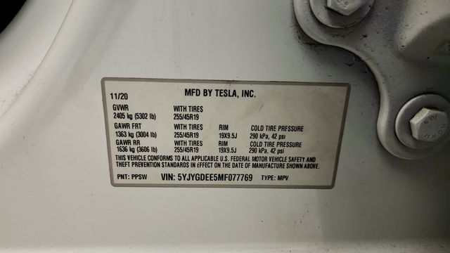 2021 Tesla Model Y Long Range AWD w/ Acceleration Boost & Aerodynamic Wheel Pkg - 23041499 - 23