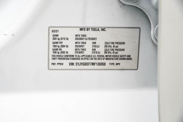 2021 Tesla Model Y Performance AWD - 23019725 - 34