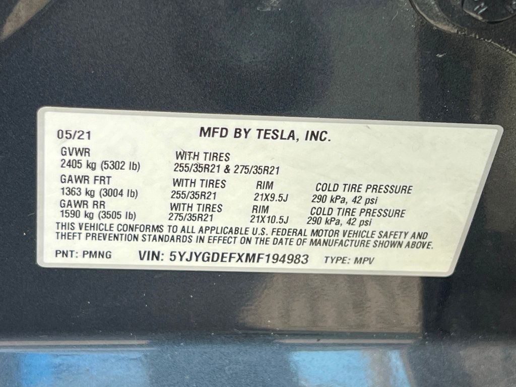 2021 Tesla Model Y Performance AWD - 22428487 - 31