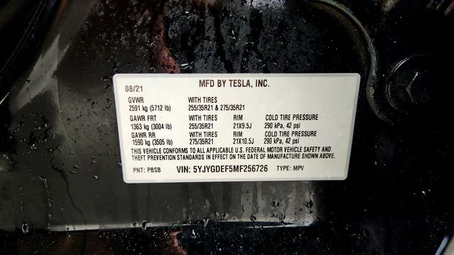2021 Tesla Model Y Performance AWD - 23101423 - 23
