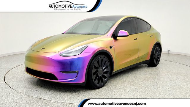 2021 Tesla Model Y Performance AWD w/ White & Black Premium Interior - 23019163 - 0