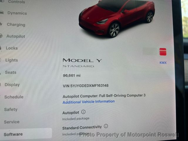2021 Tesla Model Y Standard Range RWD - 22992351 - 12