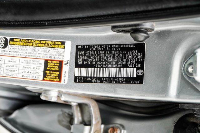 2021 Toyota Avalon Hybrid XLE FWD - 22947520 - 43