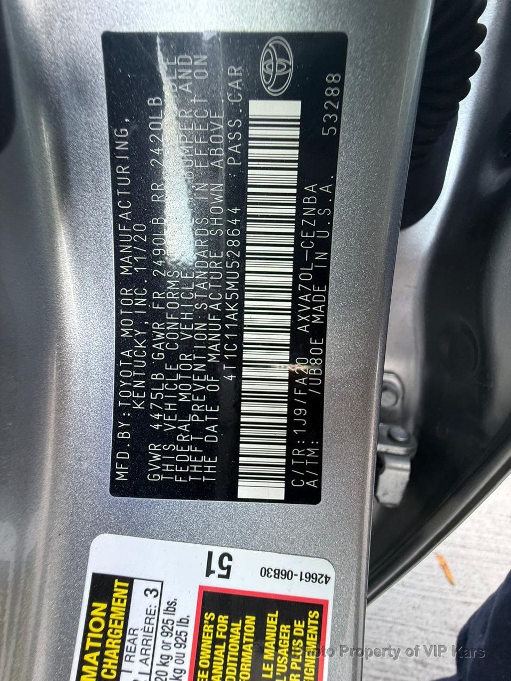 2021 Toyota Camry LE Automatic - 22933517 - 22