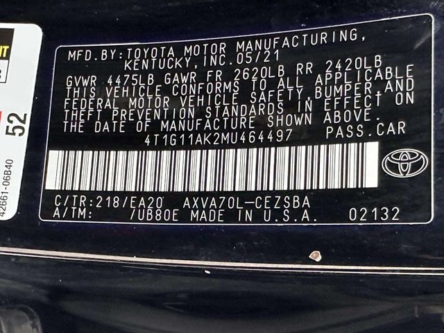 2021 Toyota Camry SE 4dr Sedan - 23043552 - 22