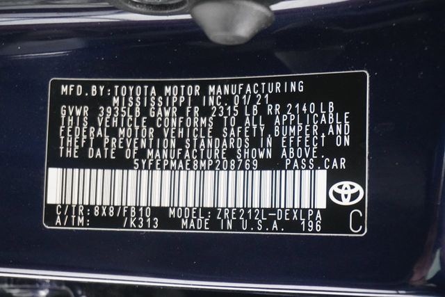 2021 Toyota Corolla LE CVT - 22896947 - 24