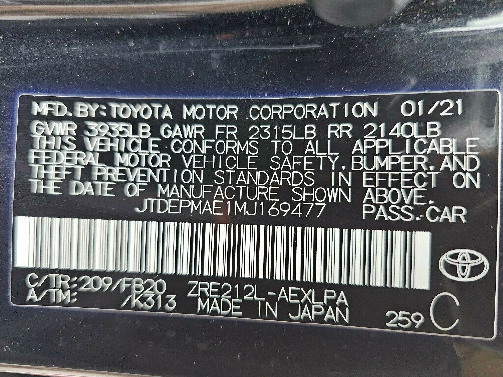 2021 Toyota Corolla LE CVT - 22958856 - 36
