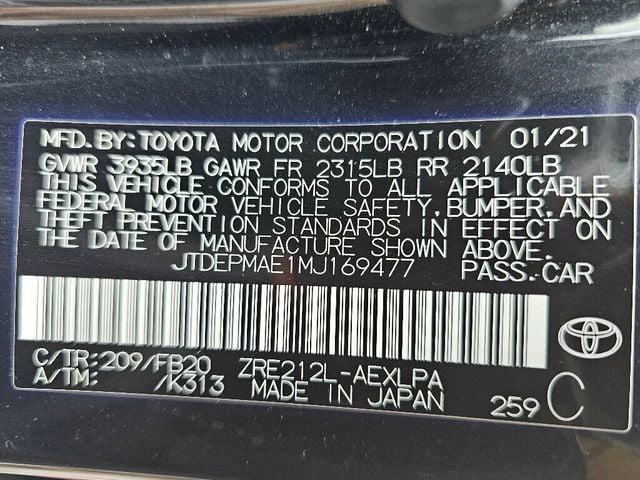 2021 Toyota Corolla LE CVT - 22958856 - 36