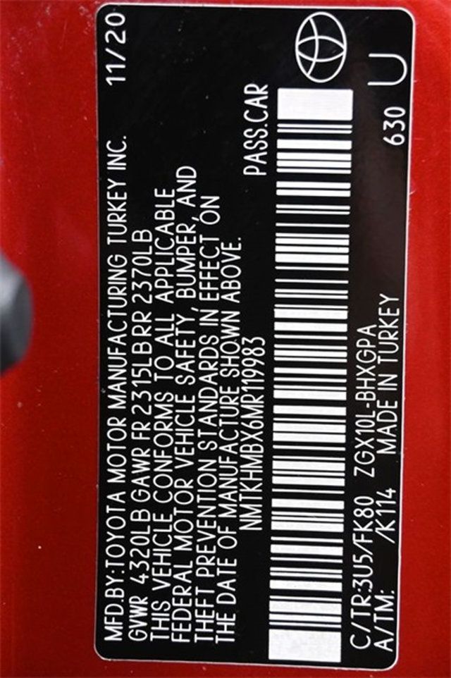 2021 Toyota C-HR XLE FWD - 22941776 - 7