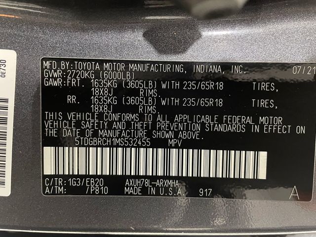 2021 Toyota Highlander Hybrid XLE AWD - 22932109 - 52
