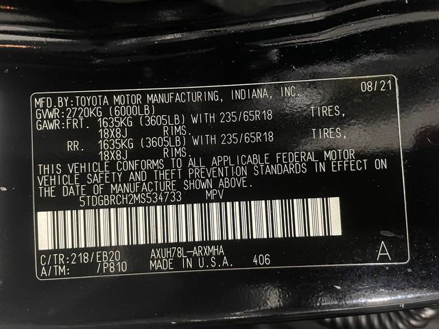 2021 Toyota Highlander Hybrid XLE AWD - 22963650 - 53