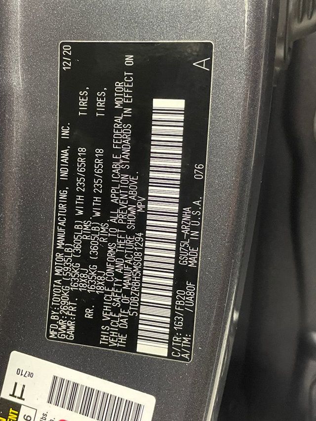 2021 Toyota Highlander L AWD - 22973050 - 48