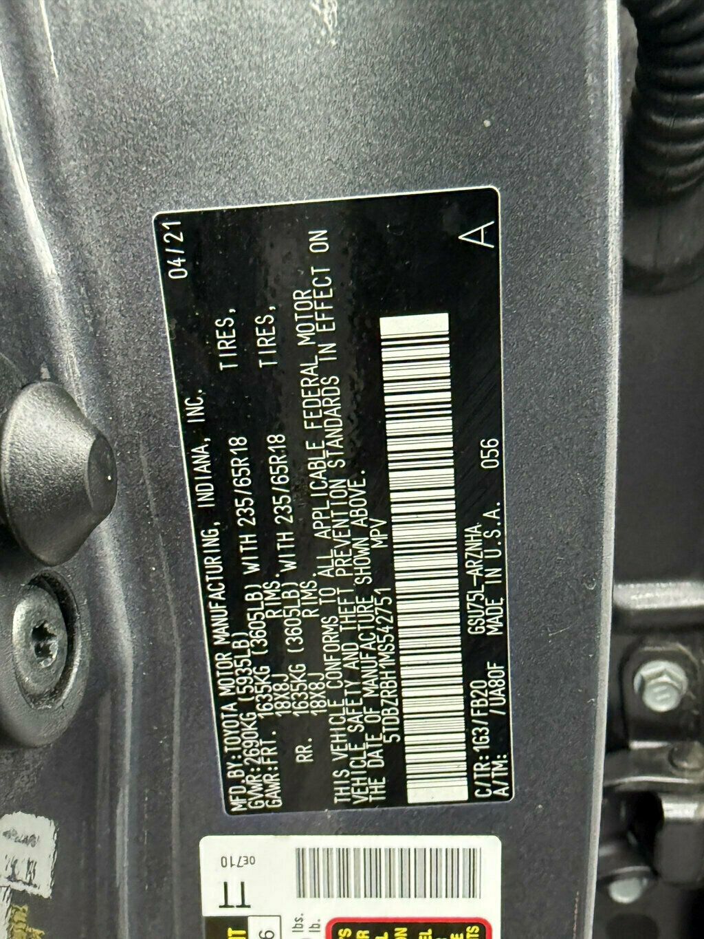 2021 Toyota Highlander LE AWD - 23085065 - 41