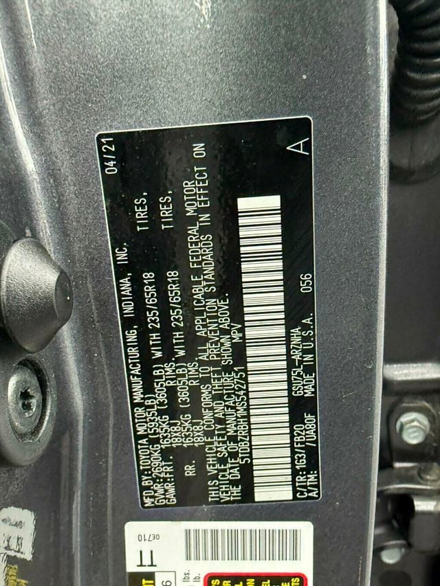 2021 Toyota Highlander LE AWD - 23085065 - 41