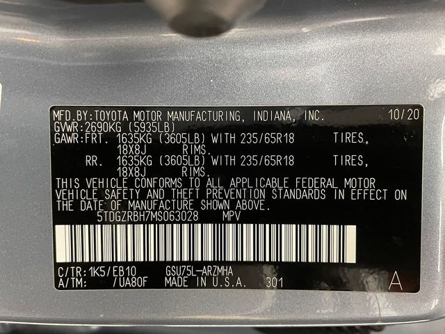2021 Toyota Highlander XLE AWD - 22875081 - 52