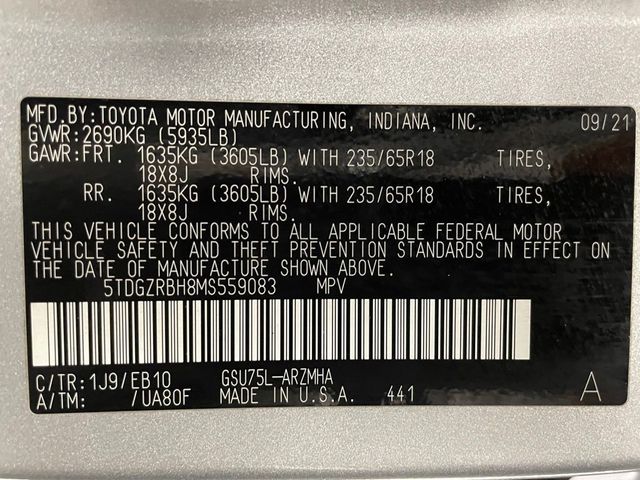 2021 Toyota Highlander XLE AWD - 22983545 - 46