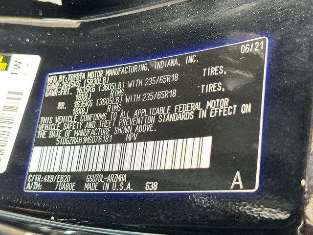 2021 Toyota Highlander XLE FWD - 23055332 - 20