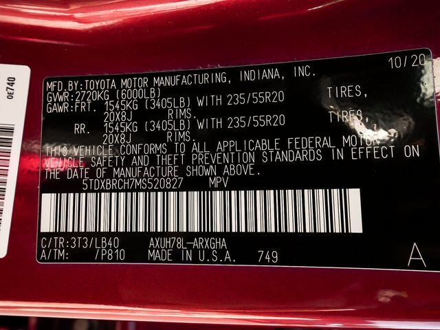 2021 Toyota Highlander Hybrid Limited - 23082145 - 15