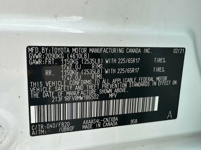 2021 Toyota RAV4 LE AWD - 23059126 - 36