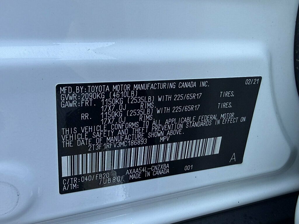 2021 Toyota RAV4 LE AWD - 23083666 - 35