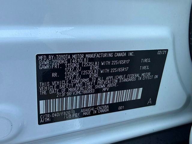 2021 Toyota RAV4 LE AWD - 23083666 - 35
