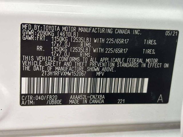 2021 Toyota RAV4 LE FWD - 23031723 - 34