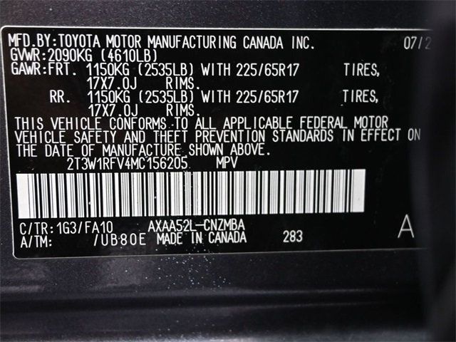 2021 Toyota RAV4 XLE FWD - 22975228 - 8