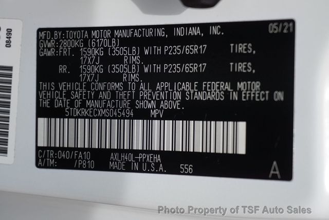 2021 Toyota Sienna LE FWD 8-Passenger - 23019795 - 48