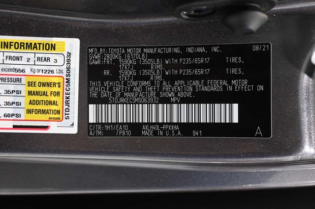 2021 Toyota Sienna XLE Mobility Handicap Van - 23044283 - 33